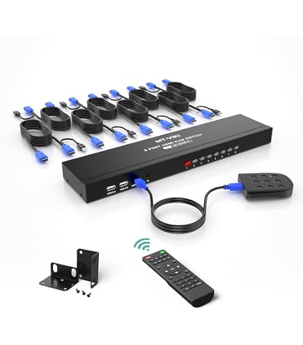Amazon.com: KVM HDMI 8x1 Multi-Viewer 4K@30Hz | 8-Port HDMI Switch